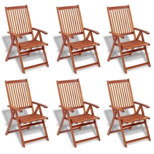 7 Piece Outdoor Dining Set Solid Acacia Wood