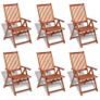 7 Piece Outdoor Dining Set Solid Acacia Wood Image 4