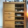 Solid Oak Cabinet and side table Image 3