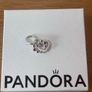 Pandora Connected Hearts & Red Stones Dangle Charm Image 2