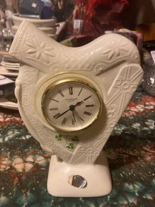 Irish harp shaped clock free postage