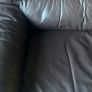 Dark brown leather sofa Image 2