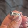 Sapphire Engagement ring and wedding band Image 8