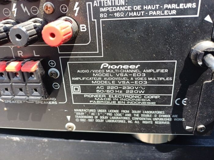 Pioneer amplifier