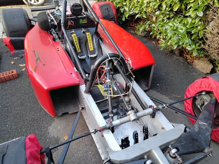 race car with spares at extra cost