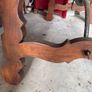 Antique Mahogany Table with Glass Top Image 5