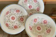 Three Discontinued Nicholas Mosse Kelloggs Hand Painted Breakfast Bowls