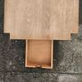 Oak dining table- two built in drawers Image 2