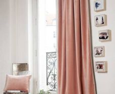 Velvet curtains