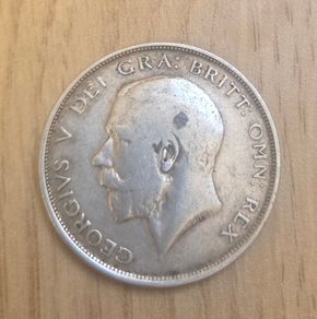 1913 George V Half Crown silver