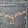 womens LEE RIDERS mid rise bootcut jeans stretchy blue denim Size 16 Image 3
