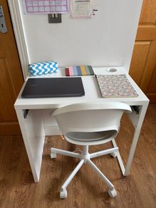 desk and chair