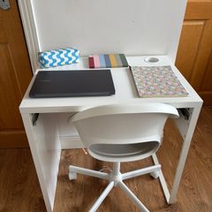 desk and chair