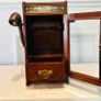 Antique Edwardian Oak Smoker's Cabinet & Accessories Image 2