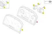 Instrument cluster Part No A0054461321