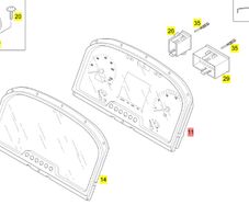 Instrument cluster Part No A0054461321