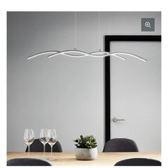 Pendant LED light Chrome Effect Alani.