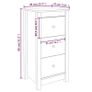 Sideboards 2 pcs Black Solid Wood Pine Image 2