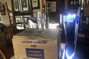1/2 pint vintage harp glasses
