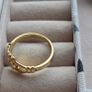 Sterling silver 925 gold plated Celtic ring.Size. M Image 3