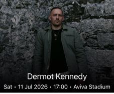 Dermot Kennedy - 2 Seated Tickets