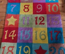 Kids numbers rug