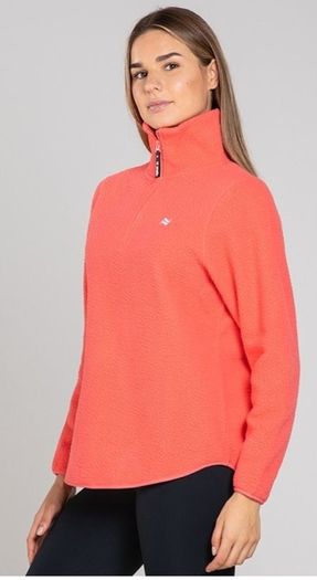 O'Neills Women's Pearl Half Zip Fleece Coral