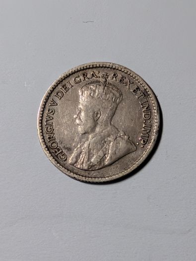 Canada silver 5 cent 1917.