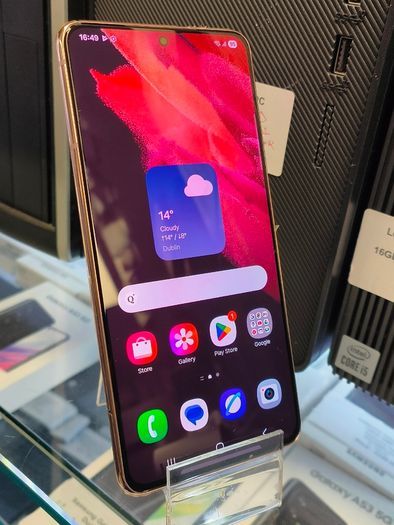 Samsung Galaxy S21 5G 128GB Dual Sim Factory Unlocked Smartphone Pink (Display Has Red Burn in)