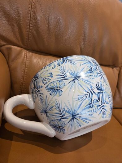 Large cup and saucer pot from Denby