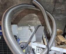 5 - 6 metres of stainless steel flue