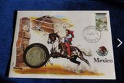 Mexico Silver Peso 1959 Rare coin stamp cover