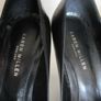 Gorgeous Karen Millen Ladies Womens Black Leather High Hill Shoes Size 37.5 Image 3