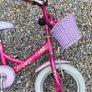 pink bicycle bike kids children girls with basket Image 8