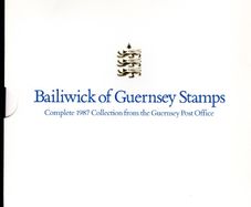 1987 Guernsey (Channel Islands) Stamp Year Book (softback) issued by Guernsey Post