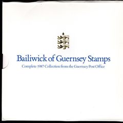 1987 Guernsey (Channel Islands) Stamp Year Book (softback) issued by Guernsey Post