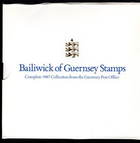 1987 Guernsey (Channel Islands) Stamp Year Book (softback) issued by Guernsey Post