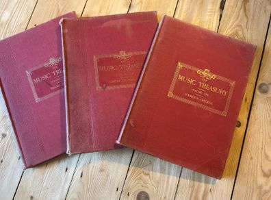 3 Vintage Music Treasury Music Note books