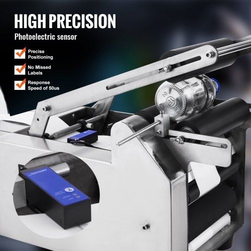 Semi-Automatic Round Labeling Machine, 20-50pcs/min, Electric Bottle Label Applicator for Round Bottles, Round Bottle Labeler