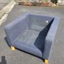 Chairs- Ikea Karlstad Armchair and Footstool Image 2