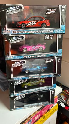 5 Greenlight Fast and Furious 1:43 Die-Cast Model Cars