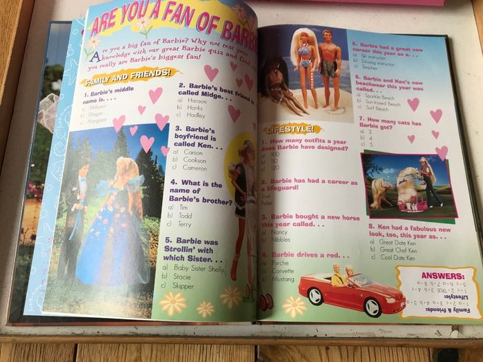 Vintage Barbie Annual & Carry case