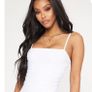 White Ruched Bodysuit PrettyLittleThing PLT Image 7