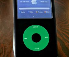 Apple iPod Classic 6th Gen Custom 128GB SD 3000mAh Black Green