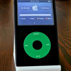 Apple iPod Classic 6th Gen Custom 128GB SD 3000mAh Black Green