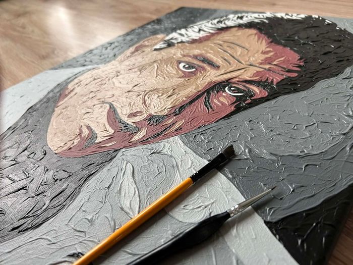 Robert De Niro portrait painting canvas art movie icon