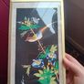 Mid century pair of oriental painted silk paintings Image 7