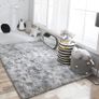 FREE P&P Area Rugs Fluffy Carpet Modern Living Room Bedroom Baby Nursery Dorm Soft Non-slip Carpet Large Modern Indoor Shaggy Carpet Room Home Decor (Grey White, 80x120cm) Image 6