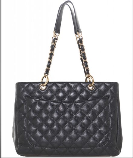 CHANEL Black Caviar Grand Shopping Tote GST bag