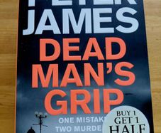 Dead Man's Grip. Peter James.  4 books 10 euro